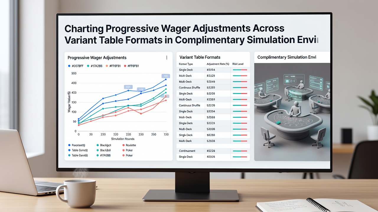 Detailed charts showing wager progression lines across different simulation table variants