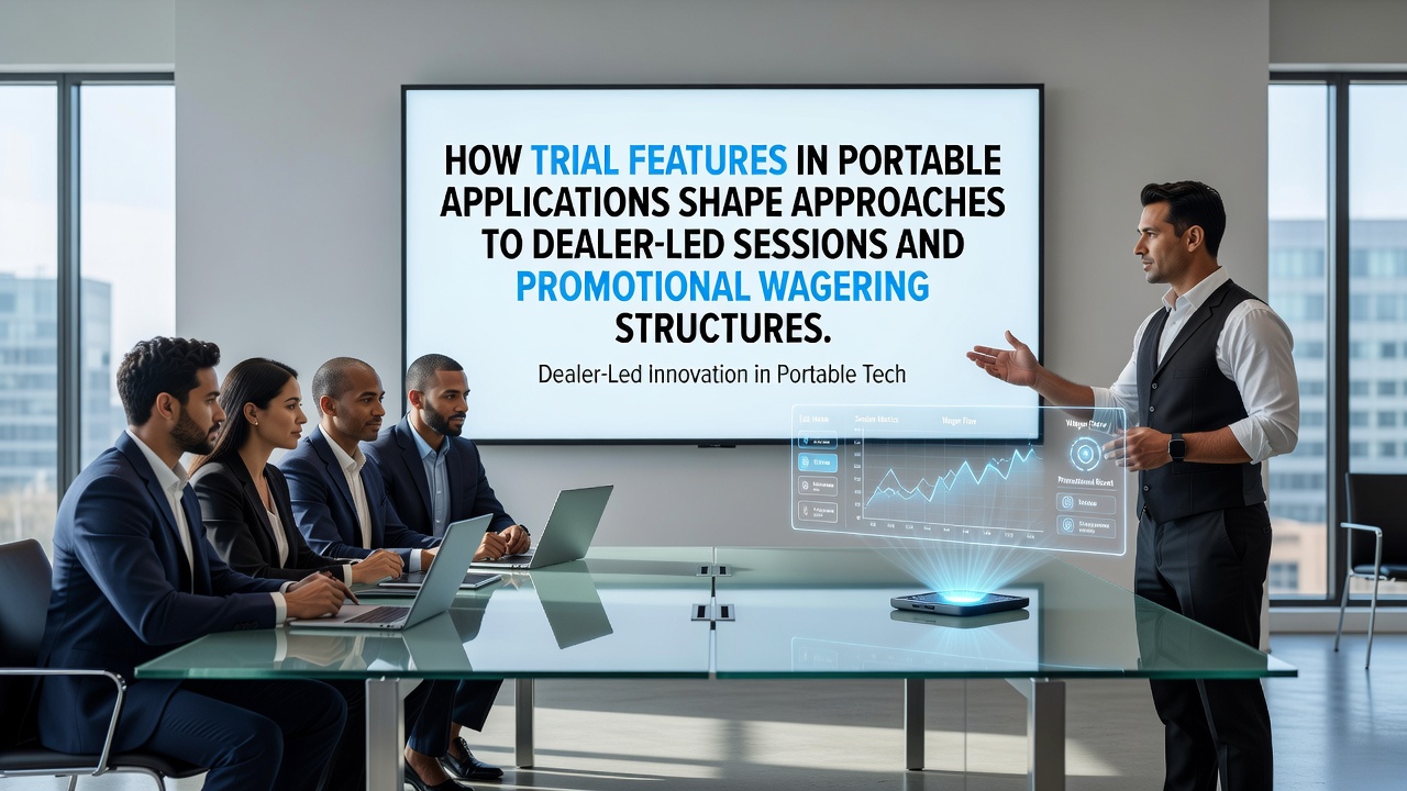Mobile app interface showing trial features for dealer-led gaming sessions and promotional wagering options