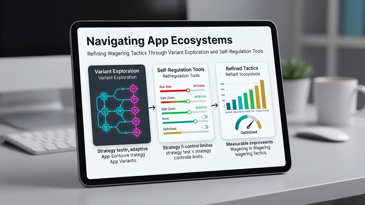 Mobile app interface displaying various wagering game variants alongside self-regulation dashboard features