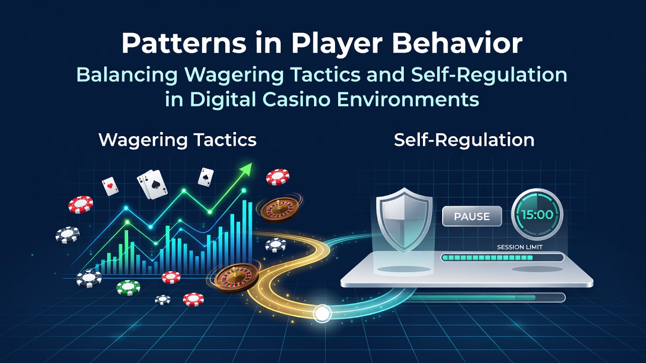 Visualization of player behavior patterns showing wagering trends and self-regulation tools in digital casino interfaces