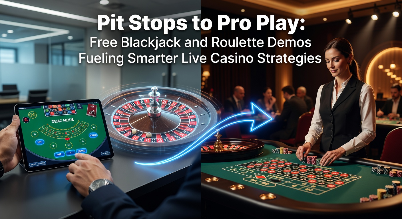Player practicing blackjack strategy on a free demo table with cards and chips displayed on screen, transitioning to live dealer view