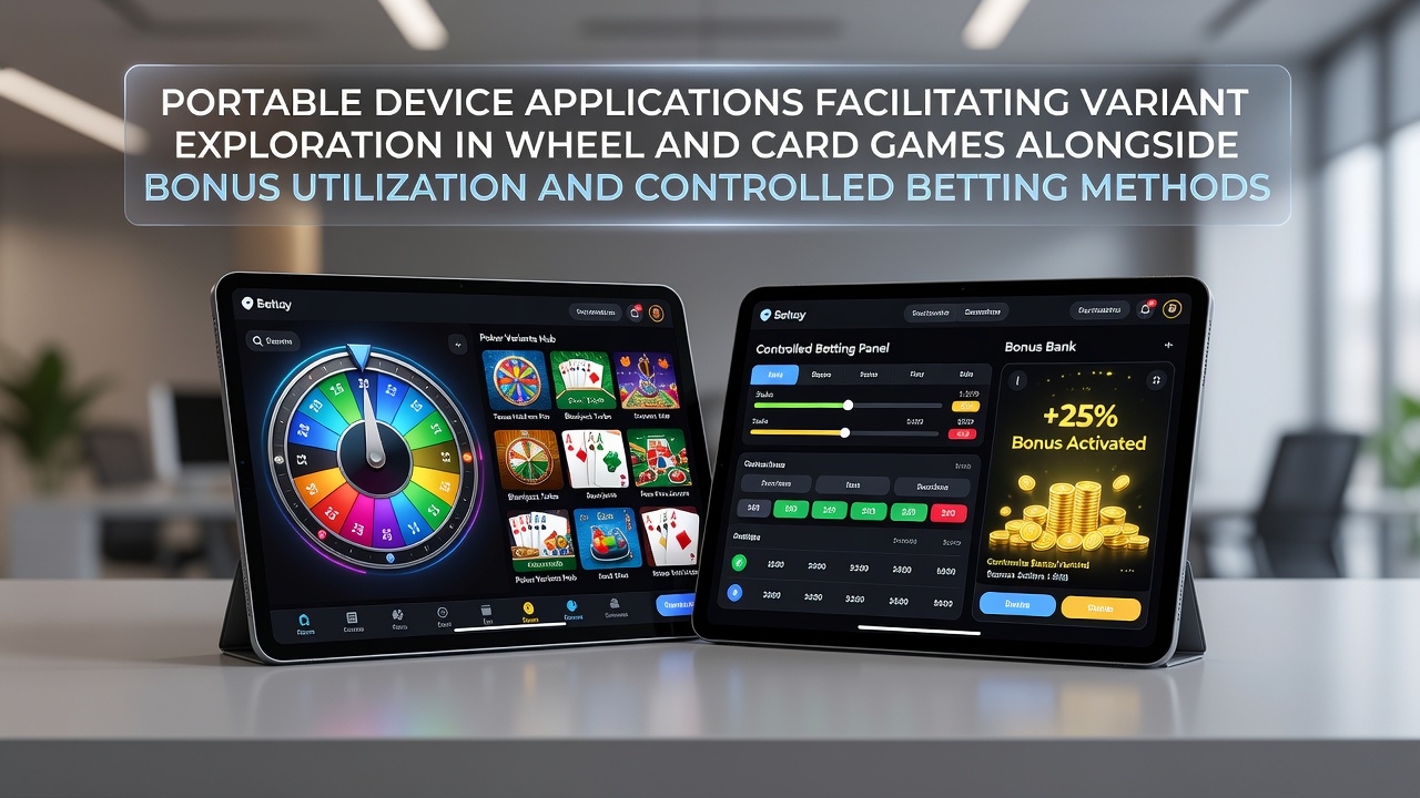 Mobile device displaying various roulette and blackjack game variants with bonus indicators and betting controls