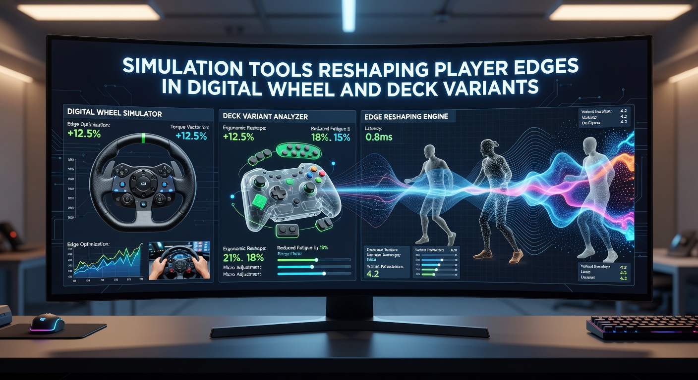 Analytics dashboard from a simulation platform showing probability curves and edge recalculations for various digital wheel and deck game configurations