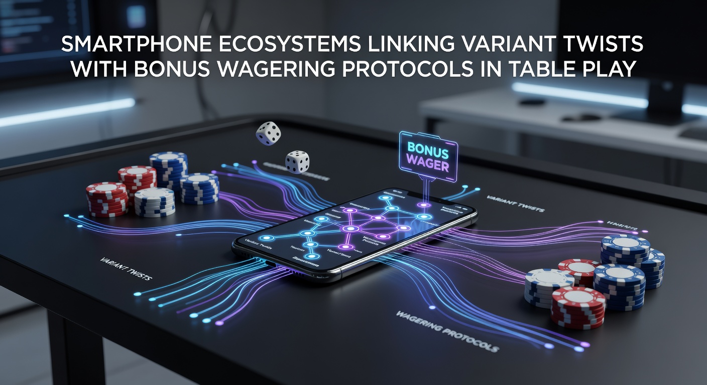 Smartphone screen displaying integrated casino table game variants and bonus protocols