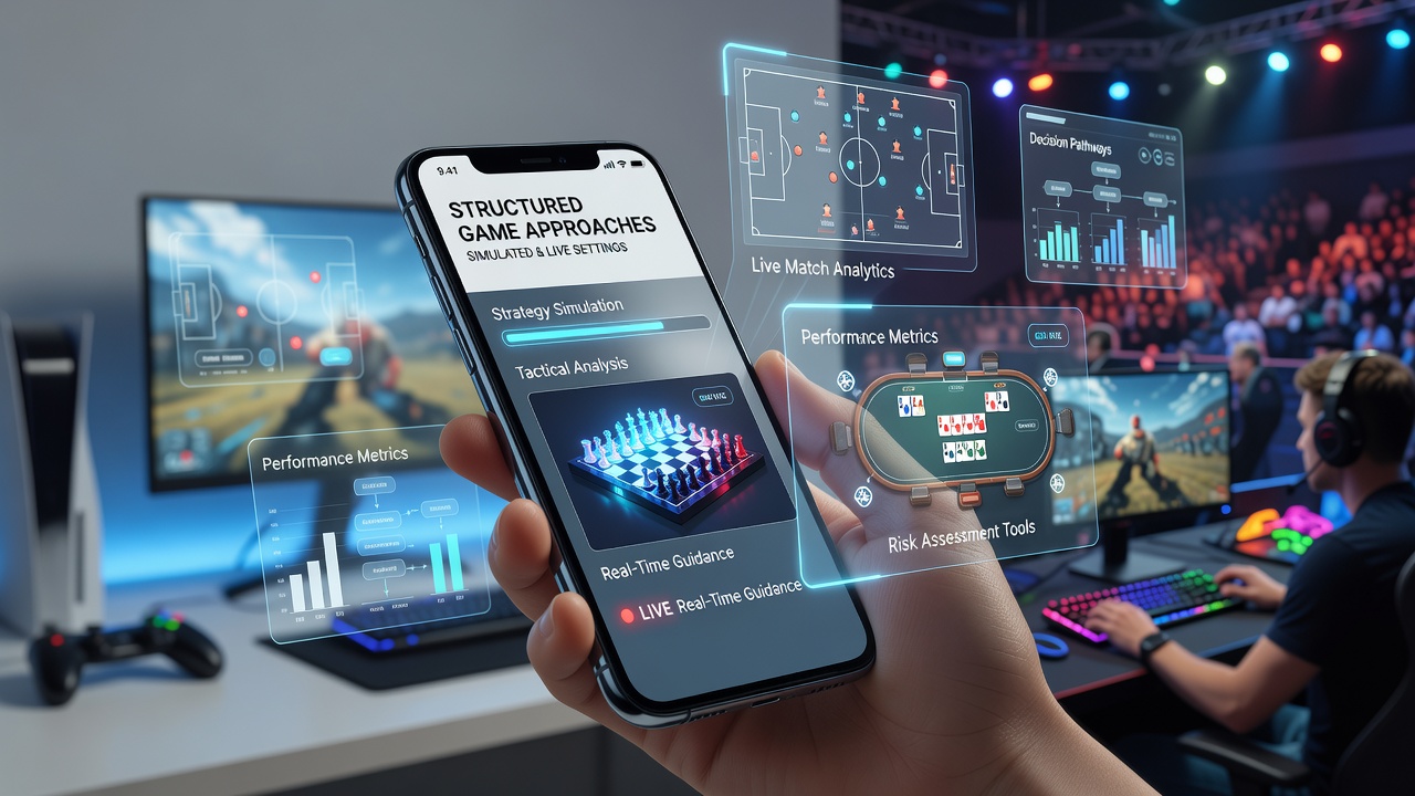 Smartphone screen displaying structured interface for game strategy planning