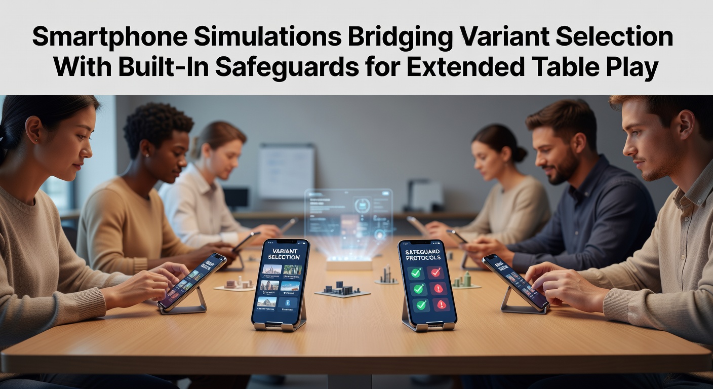Smartphone screen displaying multiple blackjack and roulette simulation interfaces with variant selection menus and safety indicators