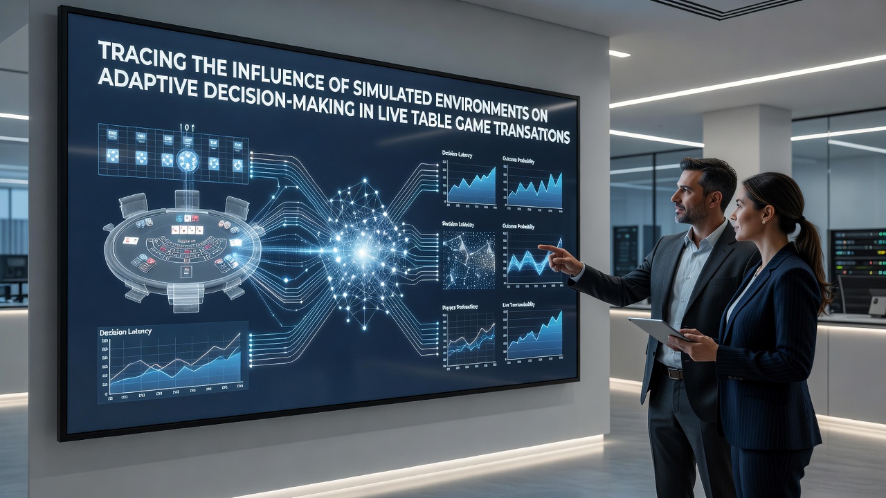 Data visualization showing decision accuracy improvements from simulation to live table transitions