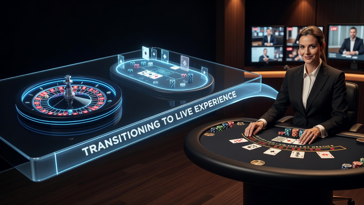 Live dealer studio setup with multiple camera angles feeding into casino mobile applications